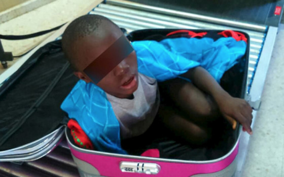 Boy in Suitcase