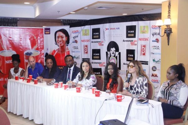 Tolulope Balogun, Winner of Dare2Dream; Lola Omotayo-Okoye, Mentor/Juror of Dare2Dream; • Remi Sanusi; FCMB Head of Youth Segment; Yoanna Pepper Chikezie, Spice TV Channel Manager; Baba-Jallah Epega, Head of Richard Coker Foundation; Onyeka Nwobu, Dare2Dream Contestant; Richard Tanksley, Head of Pulse Nigeria; Caterina Bortolussi, Executive Producer of Dare2Dream; Afolaranmi Igwegbe (Cool FM)