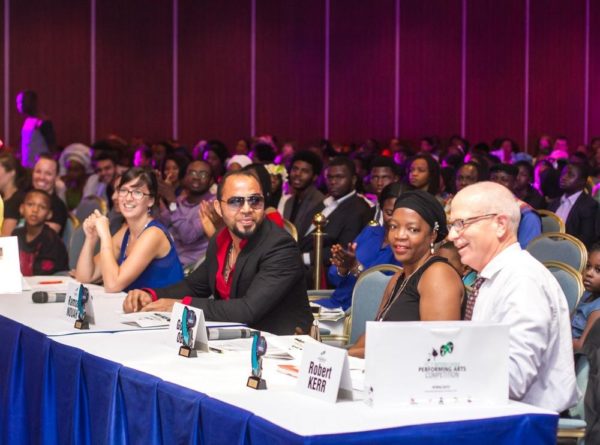 Alice O’Reilly, Ramsey Nouah, Golda Obi, & Robert Kerr (Judges of The FCT Inter-school Performing Arts Competition 2015)