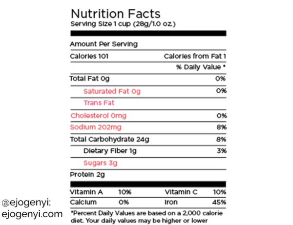 Nutrition Facts