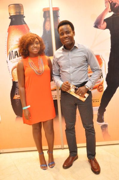 Phoebe Larry-Izamoje (Assistant Brand Manager, Maltina) & Wole Adedeji (Senior Brand Manager, Maltina)