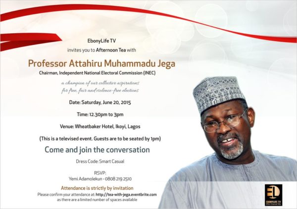 Afternoon Tea with Prof Jega Invite (1)