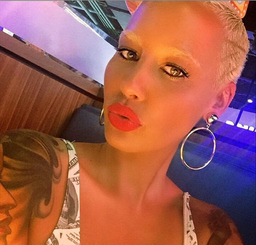 Amber Rose Bleached Eyebrows - BellaNaija - June2015001