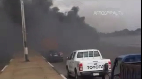 Bus Catches Fire on 3rd Mainland Bridge | Driver Rescued, Textiles ...