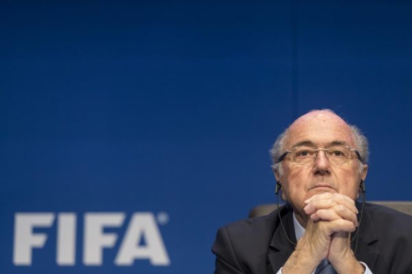 ZURICH, SWITZERLAND - MAY 30:  FIFA President Joseph S. Blatter talks to the press during the FIFA Post Congress Week Press Conference at the Home of FIFA on May 30, 2015 in Zurich, Switzerland.  (Photo by Alessandro Della Bella/Getty Images)