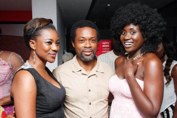 Nnamdi Oboli with Keira Hewatch and Kiki Omeili