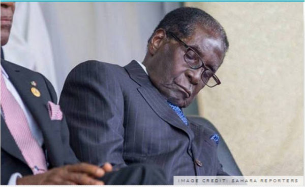Mugabe Sleeping