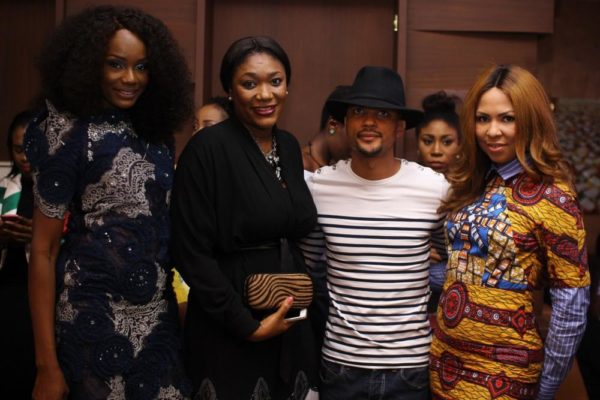 Ono with Bola Balogun, Dimeji Alara & Jania Ochonogor