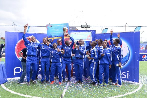 Pepsi Football Academy Scholarship winners with the winning team Team Kaduna