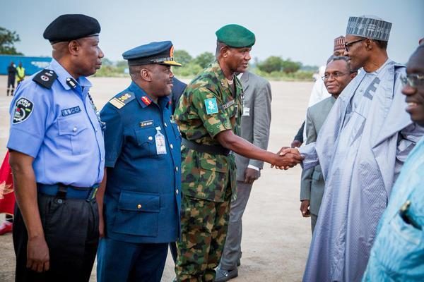 President Muhammadu Buhari in Kaduna