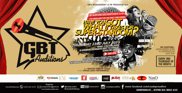 GBT AUDITIONS 23 JULY 2015 FLYER