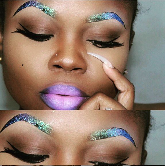 Glitter Brows - BellaNaija - July2015