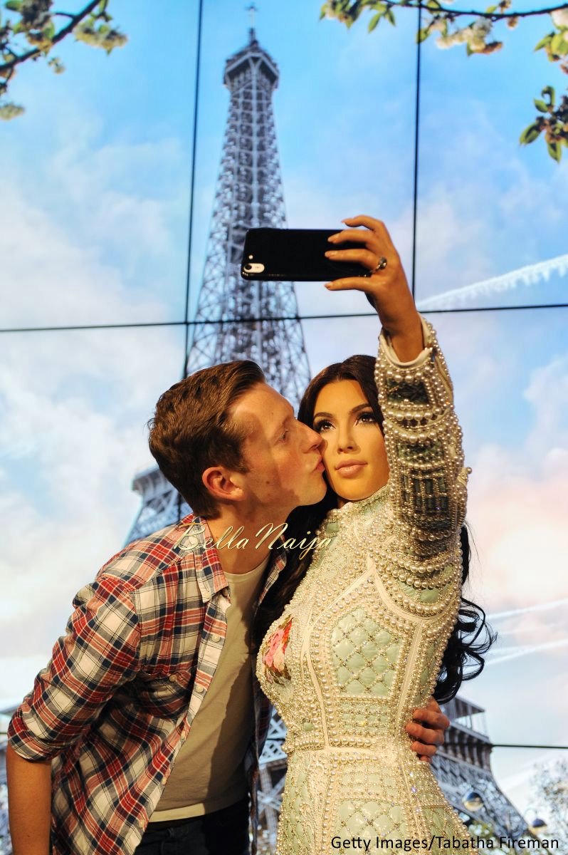 Kim Kardashian West Madam Tussauds Wax Selfie Figure - Bellanaija - July2015003