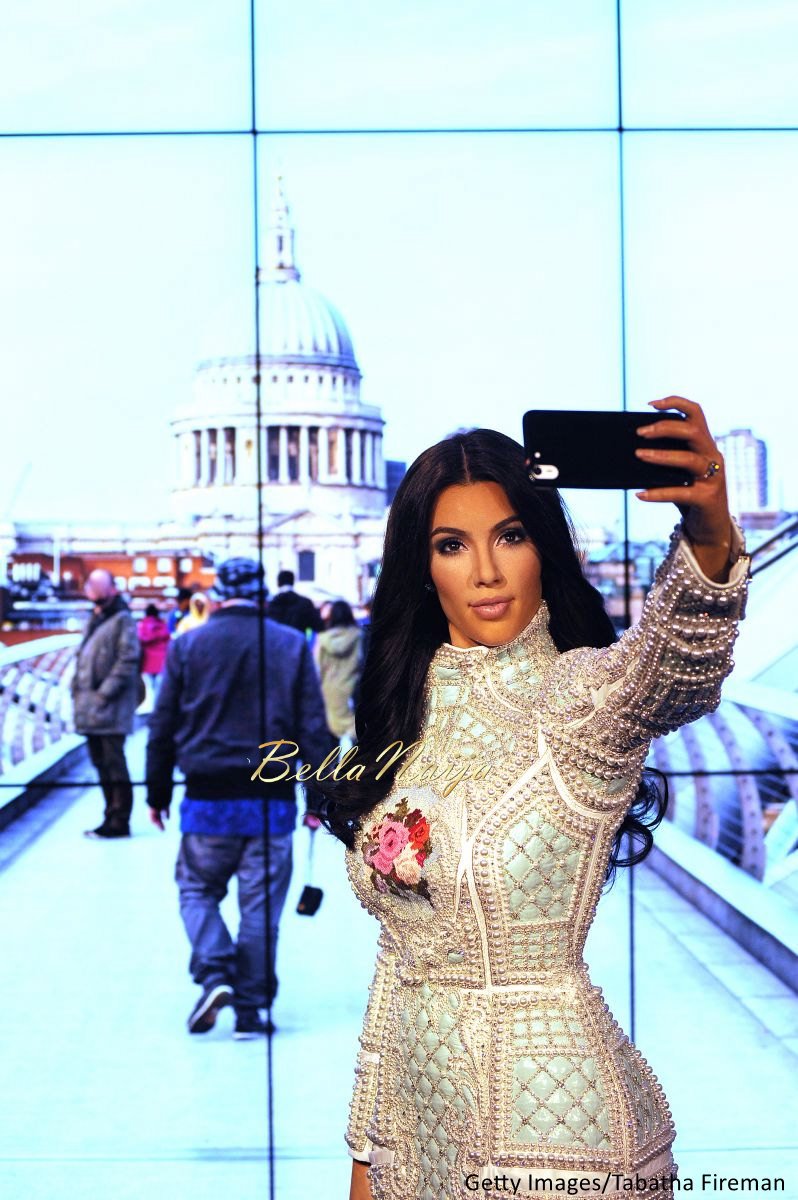 Kim Kardashian West Madam Tussauds Wax Selfie Figure - Bellanaija - July2015004