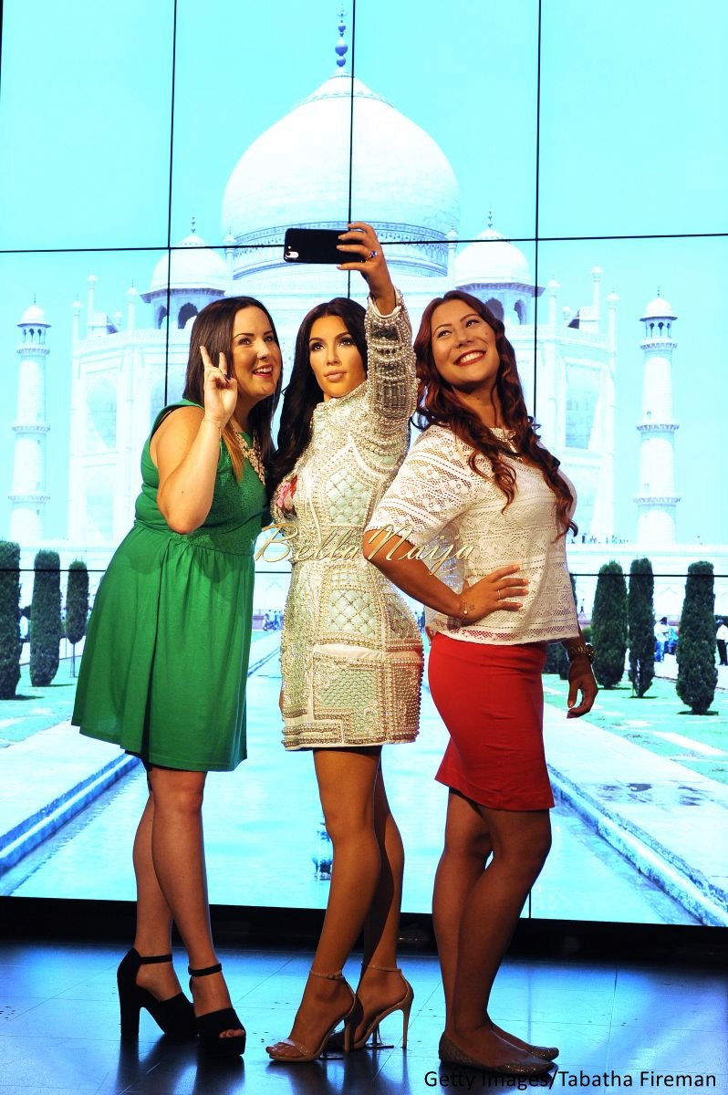 Kim Kardashian West Madam Tussauds Wax Selfie Figure - Bellanaija - July2015005