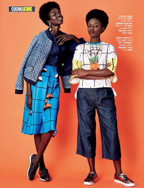 Nykhor Paul & Adeola Ariyo for Cosmopolitan Magazine South Africa - BellaNaija - July2015001