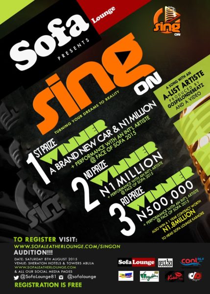 SING ON FLYER new