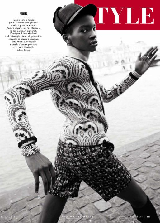 Aamito Stacie Lagum for Vanity Fair Italy August 2015 - BellaNaija - August 2015