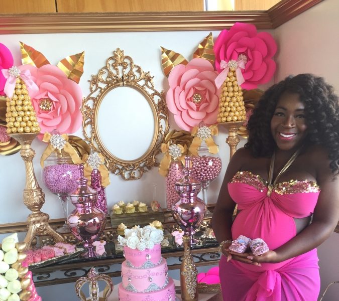 Dunnie O s GORGEOUS Poolside Pink Gold Baby Shower BellaNaija