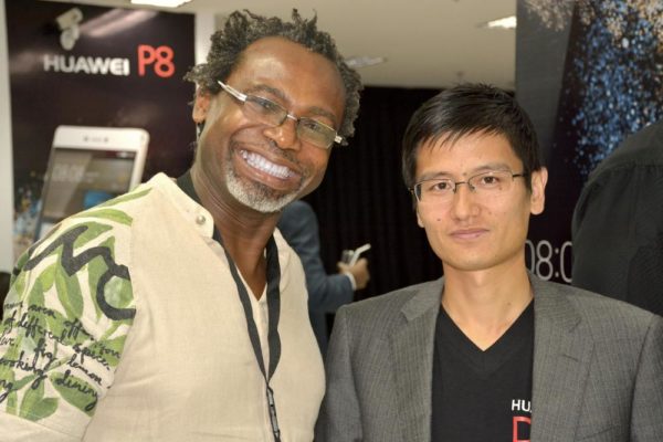 Kelechi Amadi Obi (Celebrity Photographer) and House Yangfufu (Country Manager, Consumer Business Group, Huawei Technologies Company Nigeria Limited)