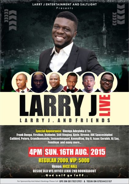 LARRY J LIVE 2015