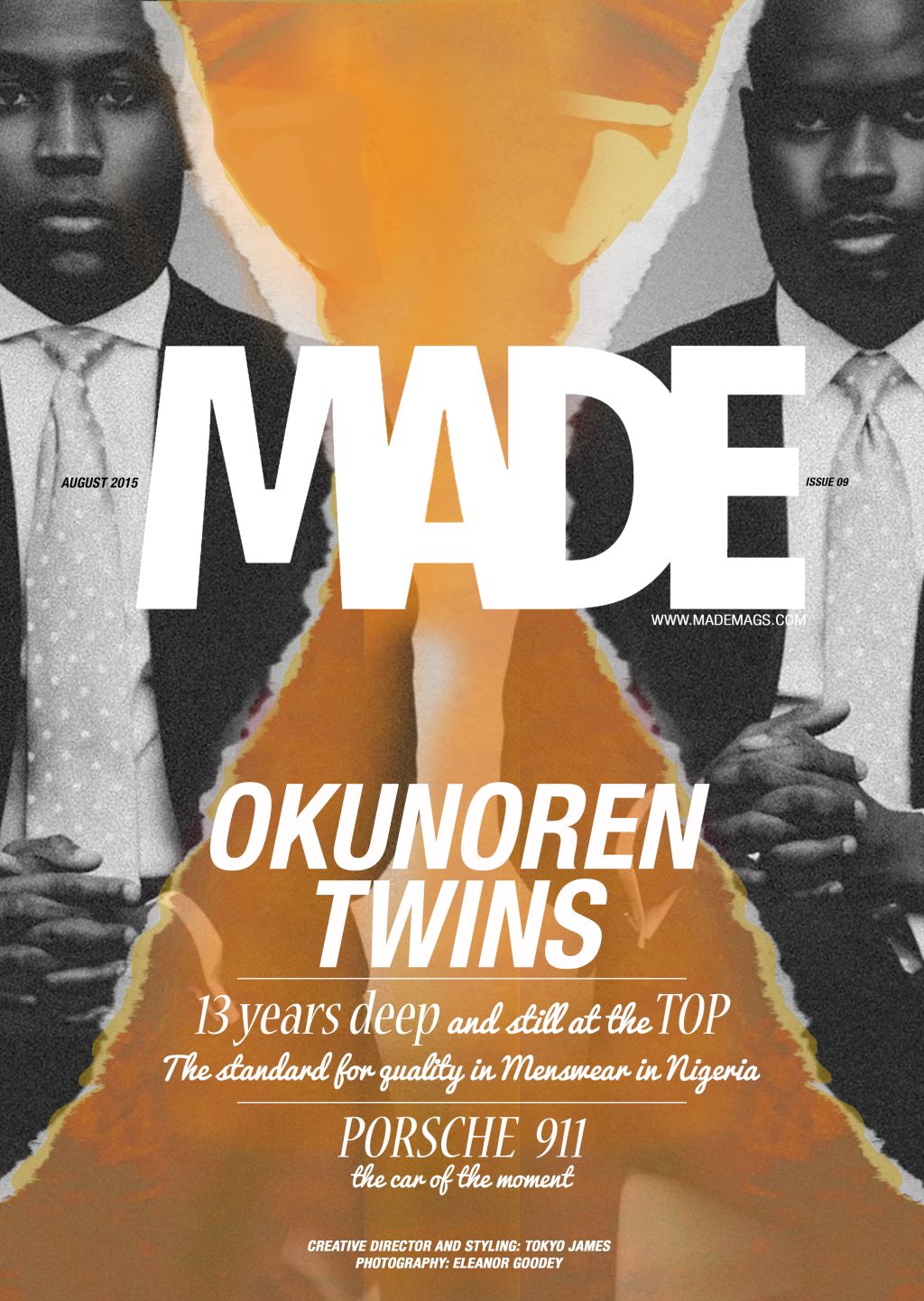 Okunoren Twins MADE Magazine Cover - BellaNaija - August 2015