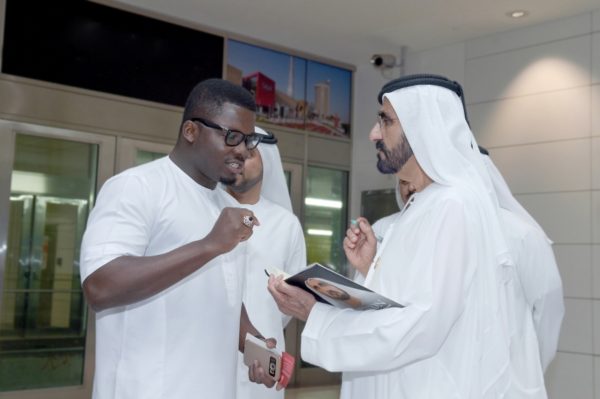 Sijibomi 'SujiMoto' Ogundele meets Emir of Dubai Mohammed bin Rashid Al Maktoum 1