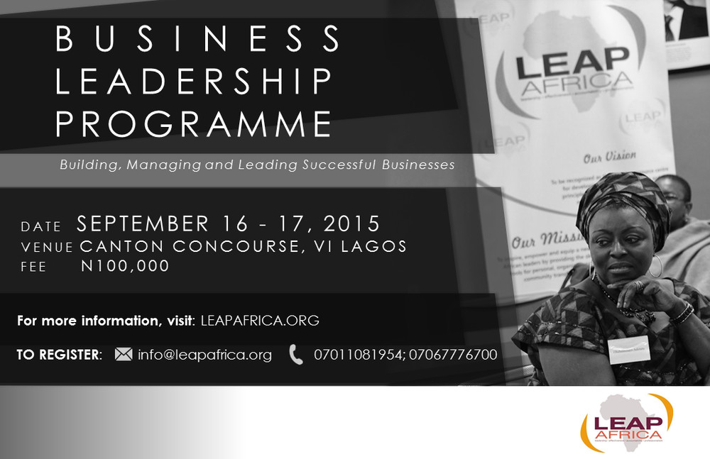 Building, Managing & Leading Successful Businesses! Register for LEAP ...