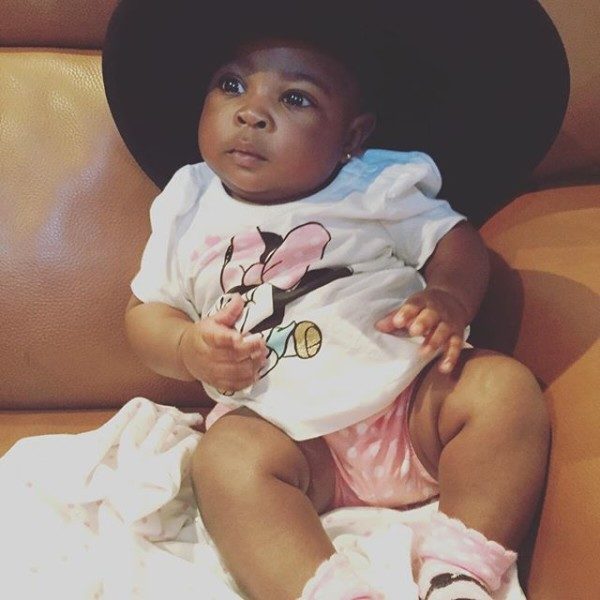 Davido shows off his cute "Billionaire Baby" while AKA shares a Tender