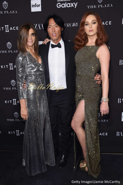 Carine Roitfel, Stephen Gan and Katy Perry