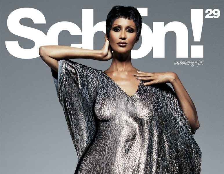 Iman is Statuesque with Cropped Hair for Schön Mag's Icons ...