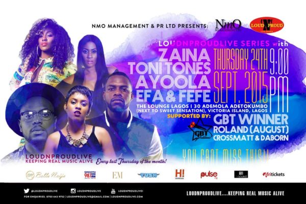 LOUDNPROUDLIVE ZAINA TONI TONES AYOLA EFA FEFE FINAL