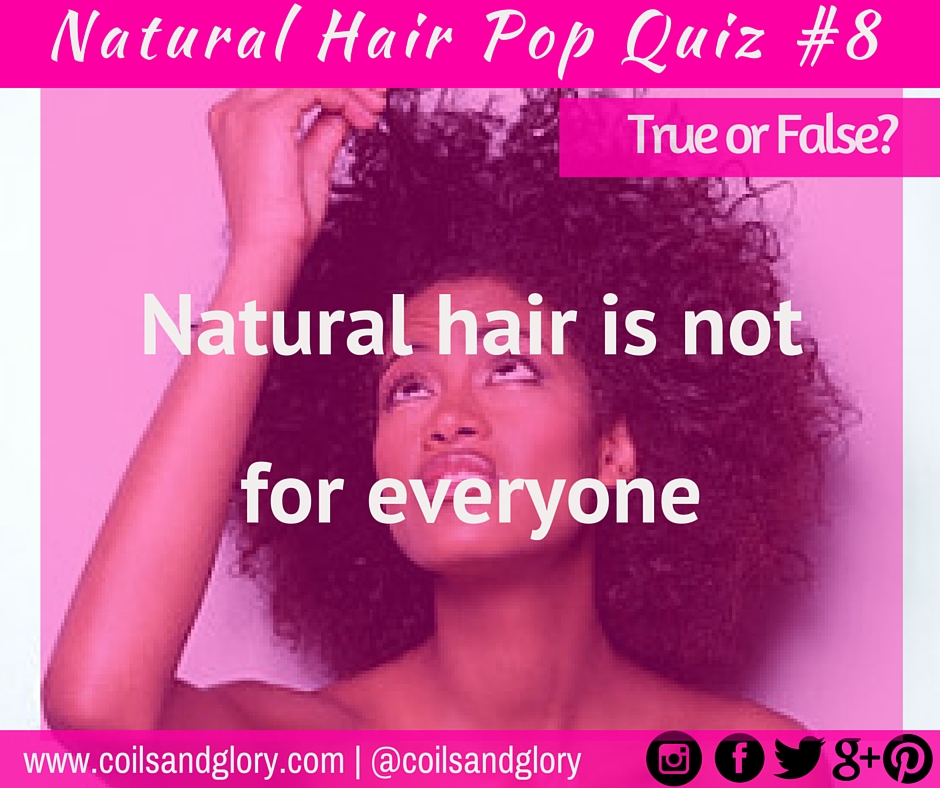 Natural Hair Pop Quiz