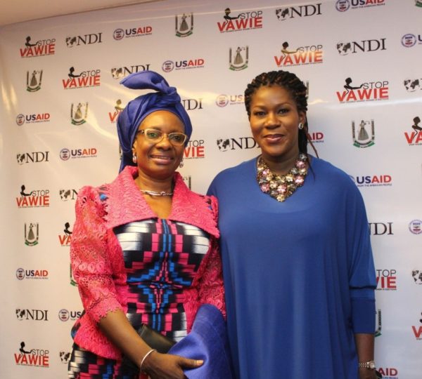 Stephanie Linus & the former Deputy Governor of Plateau state Mrs Pauline Tallen