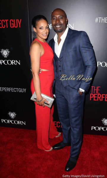 Morris Chestnut and wife Pam Byse