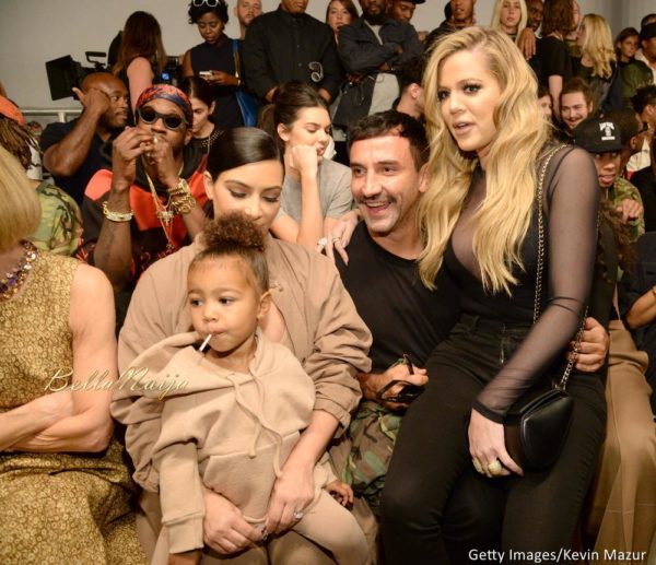 North West, Kim Kardashian West, Riccardo Tisci and Khloe Kardashian