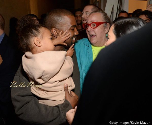  North West, Kanye West and Kim Kardashian 