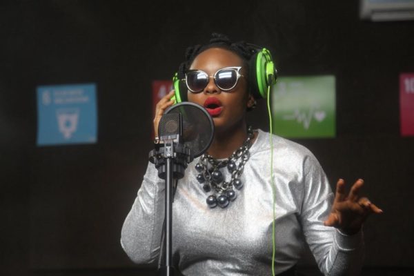 Yemi_Alade_In_Studio