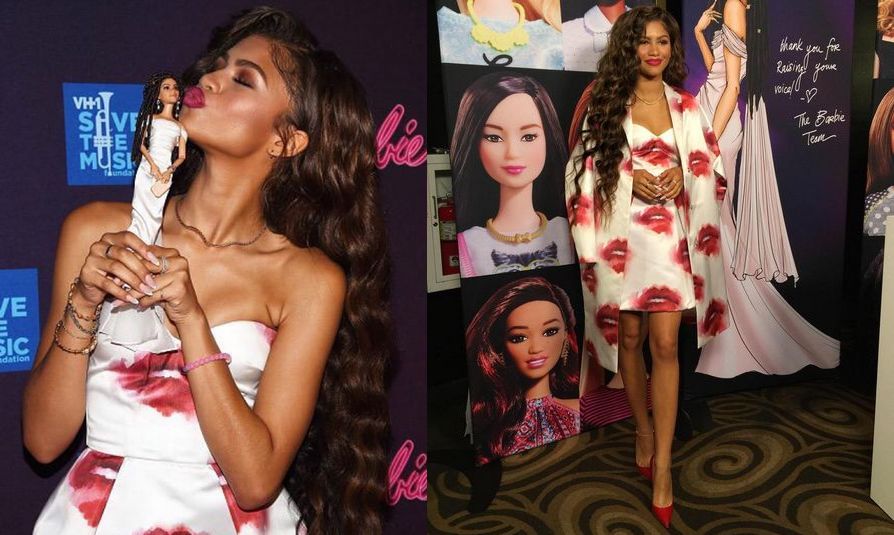 Goedaardig leg uit Ga op pad Zendaya Meets her Mini Me as She Gets Honoured with a One of a Kind Barbie!  | BellaNaija