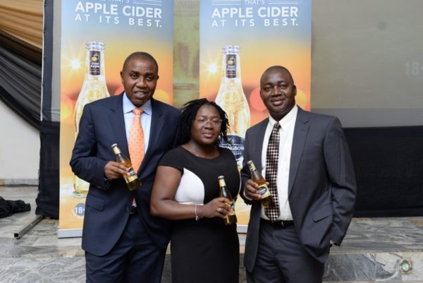 14-Sales Director, NB Plc, Hubert Eze, Brand Manager, Strongbow, Kehinde Kadiri and Zonal Business Manager, Mohammed Shaibu