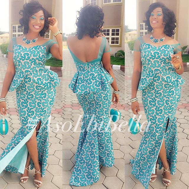 @jaynne_77 in @kweens_couture, makeup and gele by @beautybyjaynne