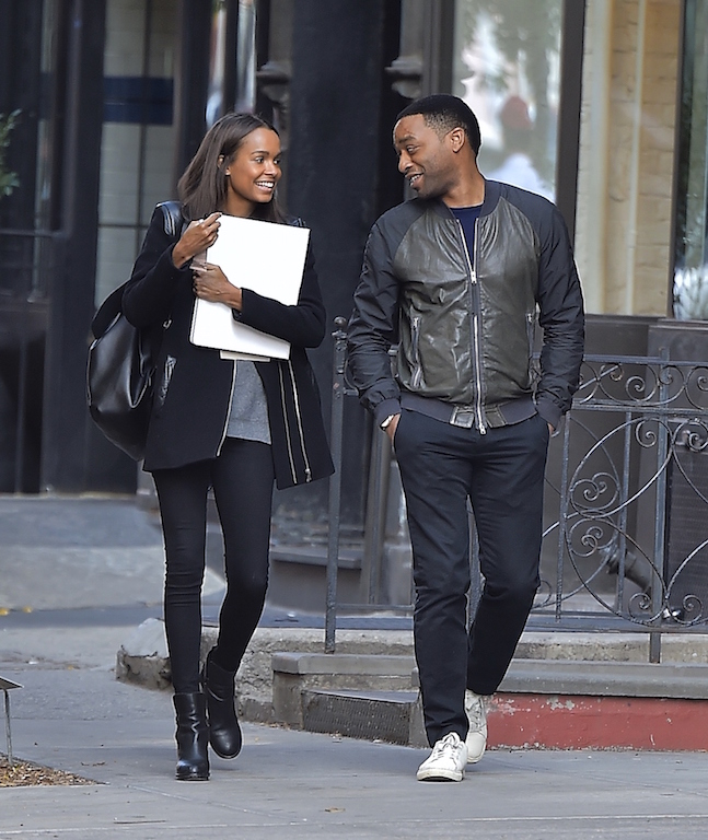 NEW YORK, NY - OCTOBER 20: Chiwetel Ejiofor is seen in Soho with a friend on October 20, 2015 in New York City. (Photo by Alo Ceballos/GC Images)