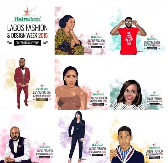 Heineken Lagos Fashion & Design Week Ambassadors - BellaNaija - October 2015