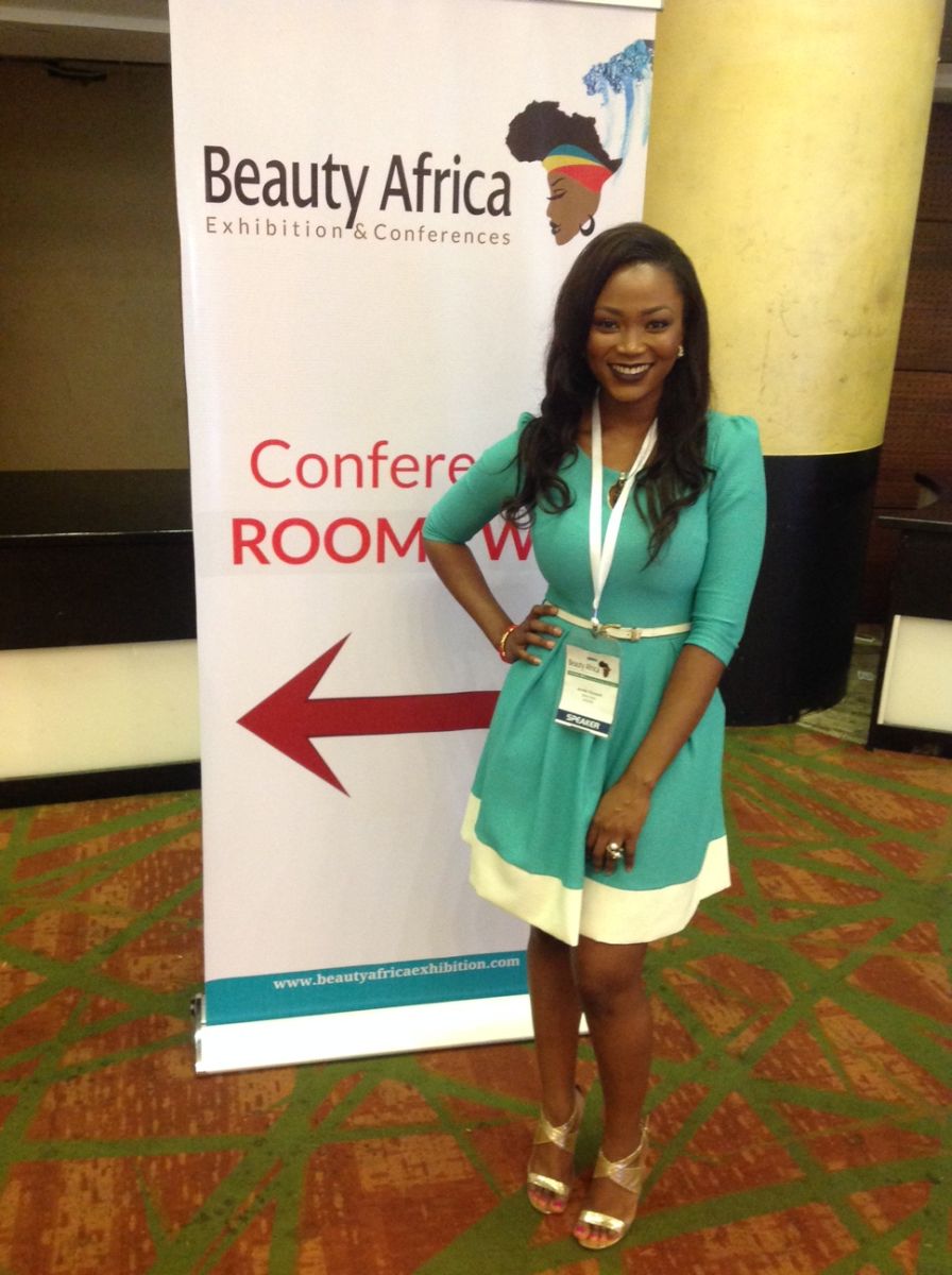 Jennifer Obiuwevbi od BellaNaija Beauty at the Beauty Africa Expo 2015 - Bellanaija - September006