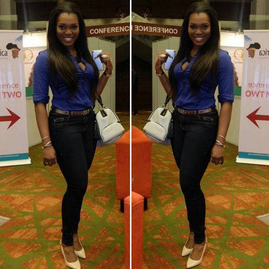 Jennifer Obiuwevbi od BellaNaija Beauty at the Beauty Africa Expo 2015 - Bellanaija - September015