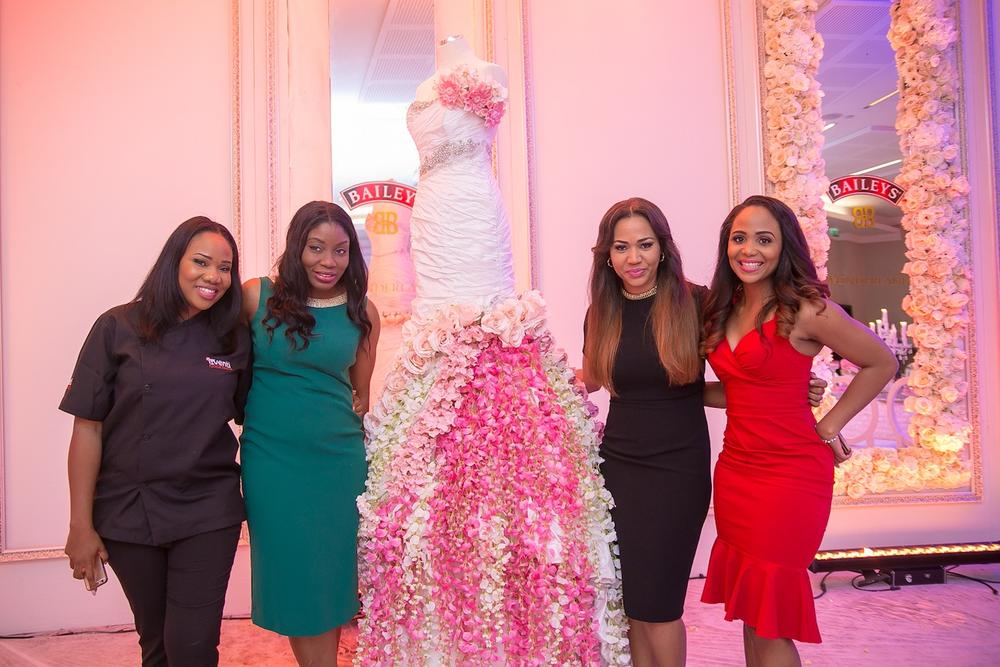 Lara Rawa of Eventi Cokctails, Ufuoma Udjoh - Brand Manger, Baileys Nigeria, Christine Ogbeh of The Wedding Guru and Nkechi Eze - Editor, BellaNaija Weddings
