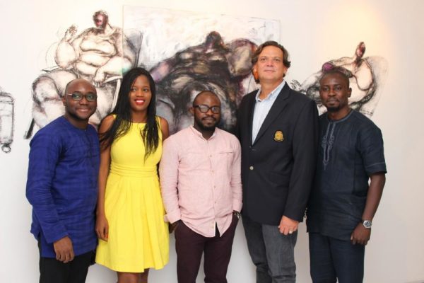Olugbenga Awomodu, Digital Marketing, Samsung West Africa, Adenrele Sonariwo and with the exhibiting artists