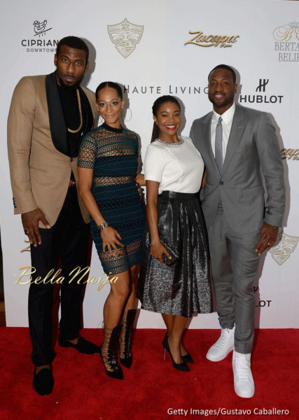  Amar'e Stoudemire, Alexis Welch, Gabrielle Union and Dwayne Wade