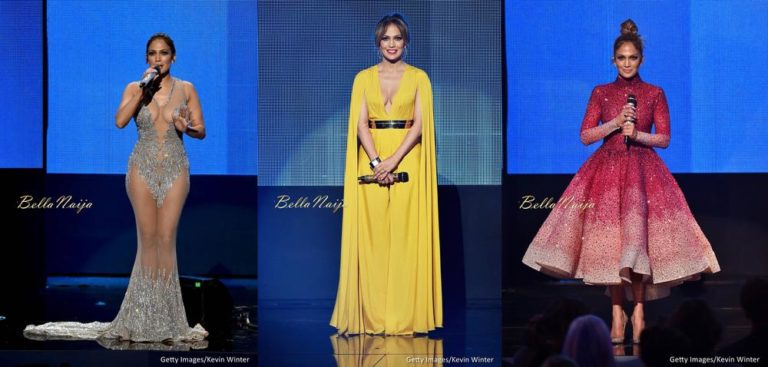 Jennifer Lopez wore 10 Outfits to Host the 2015 AMA 