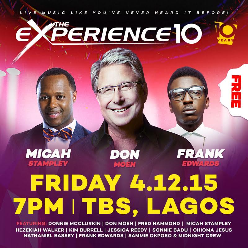 Image result for Gospel musicians to thrill Nigerians at "The Experience"